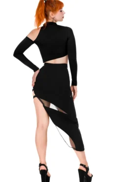 asymmetric blouse Asymetryczna bluzka z wycięciem-Restyle Clearance