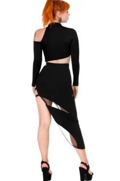 asymmetric blouse Asymetryczna bluzka z wycięciem-Restyle Clearance
