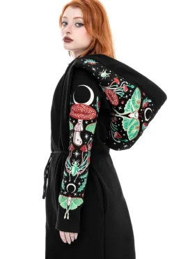AUTUMNAL EQUINOX HOODIE Bluza z haftem Ćma i muchomor-Restyle Outlet