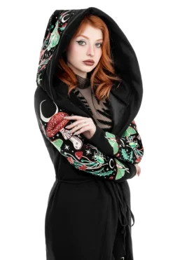 AUTUMNAL EQUINOX HOODIE Bluza z haftem Ćma i muchomor-Restyle Outlet