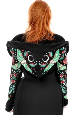 AUTUMNAL EQUINOX HOODIE Bluza z haftem Ćma i muchomor-Restyle Outlet