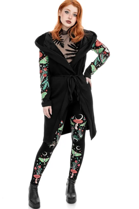 AUTUMNAL EQUINOX HOODIE Bluza z haftem Ćma i muchomor-Restyle Outlet