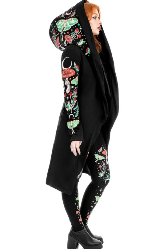 AUTUMNAL EQUINOX HOODIE Bluza z haftem Ćma i muchomor-Restyle Outlet