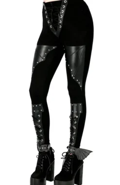 BAT LEGGINGS Bawełniane legginsy ze skrzydłami nietoperza-Restyle Hot