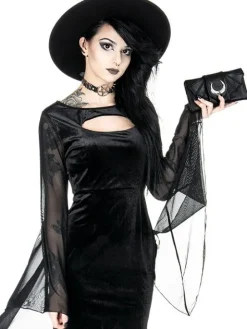 BAT WING WALLET podłużny portfel nietoperz z księżycem-Restyle Hot