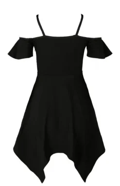 Bawełniana Sukienka MOON KEYHOLE TUNIC Czarna Tunika-Restyle New