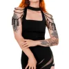 BEADED ISADORA BLOUSE Bluzka z chokerem i koralikami-Restyle Hot