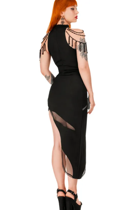 BEADED ISADORA BLOUSE Bluzka z chokerem i koralikami-Restyle Hot