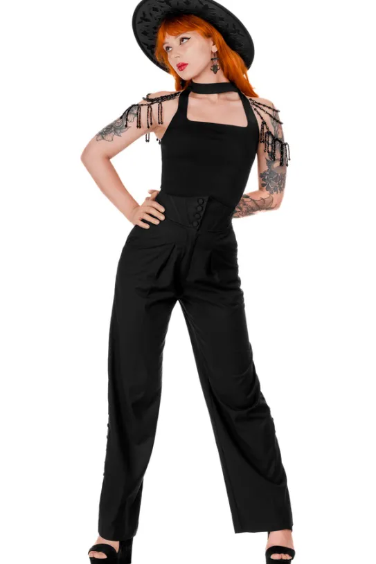 BEADED ISADORA BLOUSE Bluzka z chokerem i koralikami-Restyle Hot
