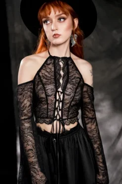 BELLADONNA KORONKOWA BLUZKA-Restyle Fashion