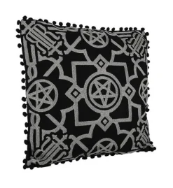 BLAIR BLACK Gotycka poszewka na poduszkę wyszywana-Restyle Sale
