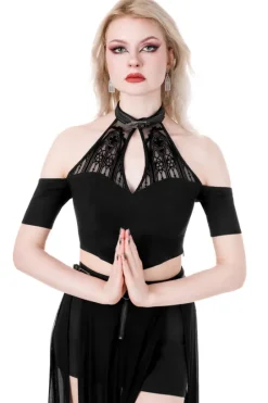 BLUZKA CATACOMBS z odkrytymi ramionami-Restyle Online