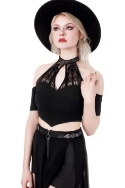 BLUZKA CATACOMBS z odkrytymi ramionami-Restyle Online
