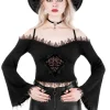 BLUZKA DELPHYNE Z OPUSZCZONYMI RAMIONAMI-Restyle Hot