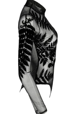 Body z siateczki paprocie FOREST FERN bodysuit-Restyle Fashion