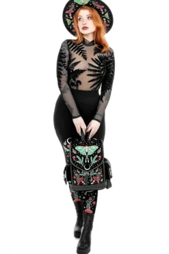 Body z siateczki paprocie FOREST FERN bodysuit-Restyle Fashion