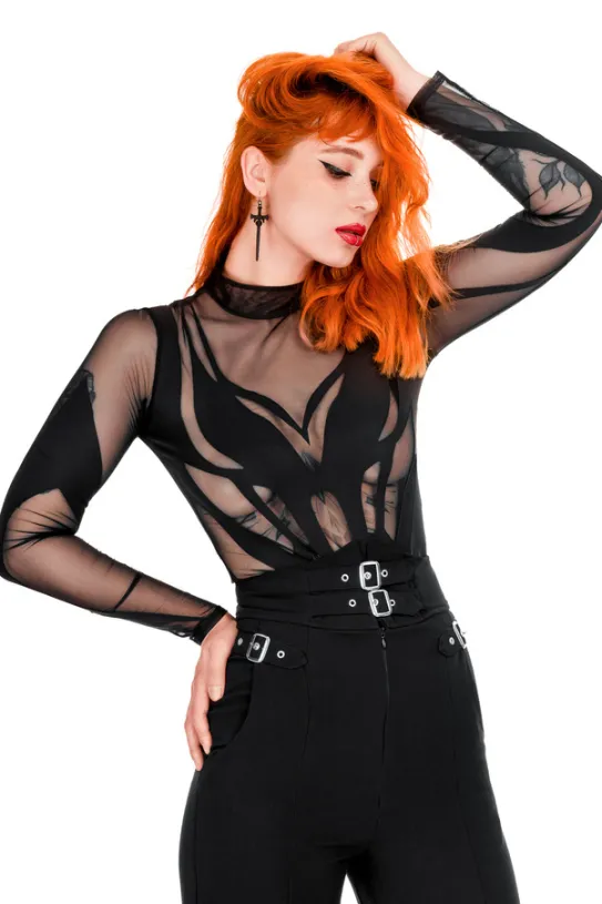 BUCKLE UP Eleganckie spodnie z wysokim stanem i klamrami-Restyle Online
