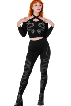 CATHEDRAL SNAKE BLOUSE Bluzka ze skrzyżowanymi paskami i odkrytymi plecami-Restyle Hot