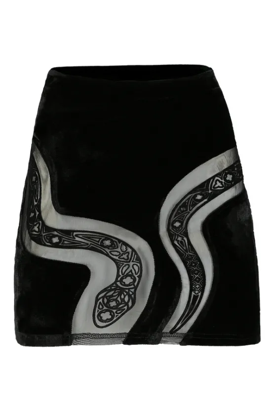 CATHEDRAL SNAKE MINI Spódniczka z wężem-Restyle Fashion