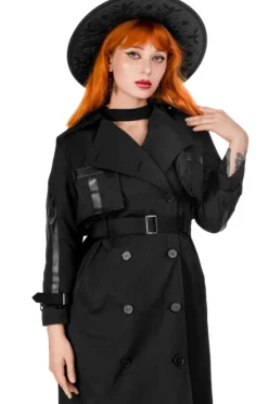 CATHEDRAL TRENCH COAT, Nieprzemakalny płaszcz z rozetą-Restyle Hot