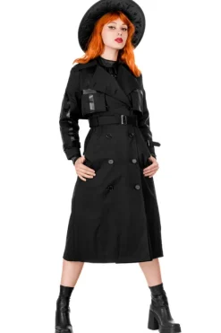 CATHEDRAL TRENCH COAT, Nieprzemakalny płaszcz z rozetą-Restyle Hot
