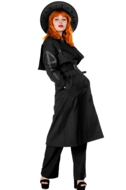CATHEDRAL TRENCH COAT, Nieprzemakalny płaszcz z rozetą-Restyle Hot