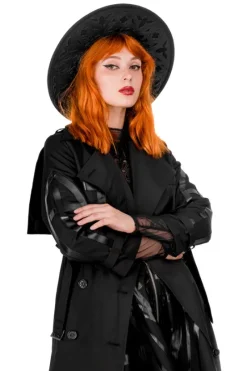 CATHEDRAL TRENCH COAT, Nieprzemakalny płaszcz z rozetą-Restyle Hot