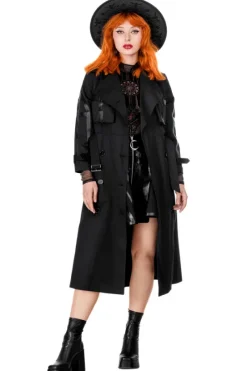 CATHEDRAL TRENCH COAT, Nieprzemakalny płaszcz z rozetą-Restyle Hot