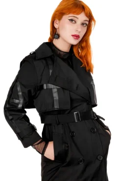 CATHEDRAL TRENCH COAT, Nieprzemakalny płaszcz z rozetą-Restyle Hot