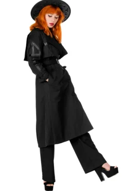 CATHEDRAL TRENCH COAT, Nieprzemakalny płaszcz z rozetą-Restyle Hot