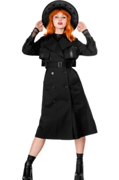 CATHEDRAL TRENCH COAT, Nieprzemakalny płaszcz z rozetą-Restyle Hot
