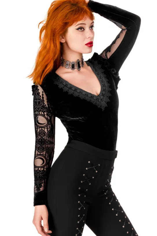 CATHEDRALIS BODYSUIT Body królowej ze zdobionymi plecami-Restyle Hot