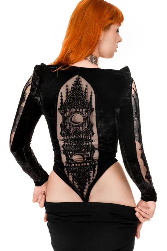 CATHEDRALIS BODYSUIT Body królowej ze zdobionymi plecami-Restyle Hot