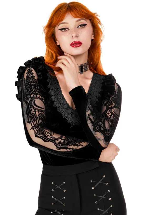 CATHEDRALIS BODYSUIT Body królowej ze zdobionymi plecami-Restyle Hot