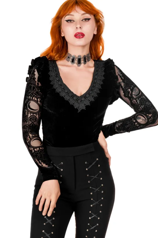 CATHEDRALIS BODYSUIT Body królowej ze zdobionymi plecami-Restyle Hot