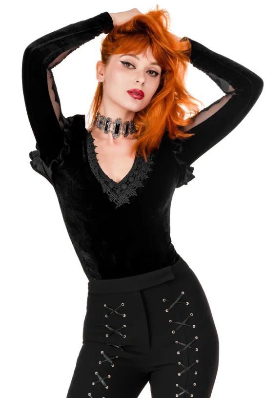 CATHEDRALIS BODYSUIT Body królowej ze zdobionymi plecami-Restyle Hot