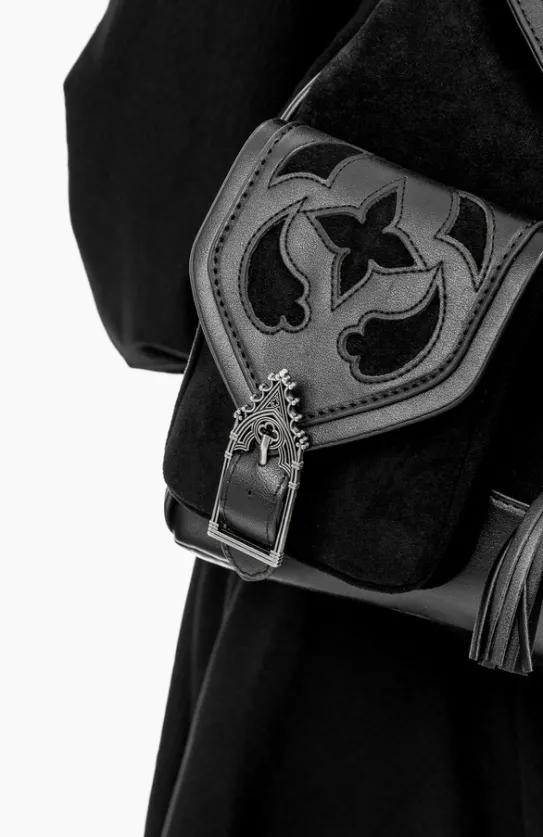 Cathedralis Buckle Backpack Duży, gotycki plecak-Restyle Discount