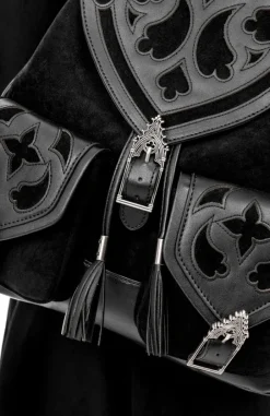 Cathedralis Buckle Backpack Duży, gotycki plecak-Restyle Discount
