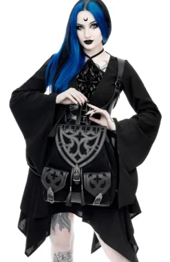 Cathedralis Buckle Backpack Duży, gotycki plecak-Restyle Discount