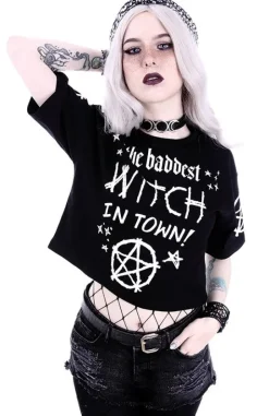 Crop top gotycka koszulka
