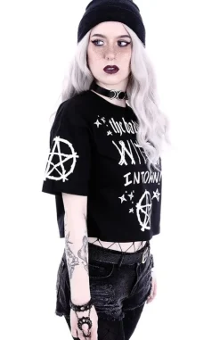 Crop top gotycka koszulka