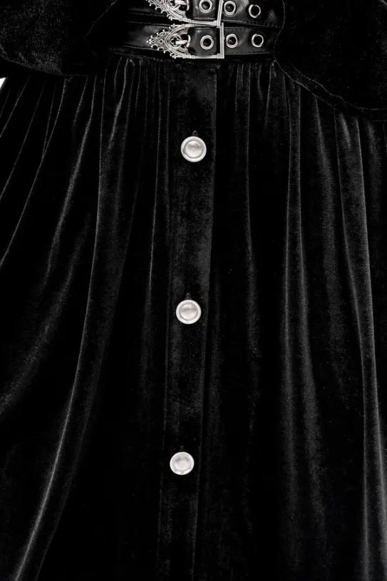 CRYPT VELVET MIDI SKIRT-Restyle Clearance
