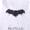 Czarna gotycka spinka do włosów, ażurowy nietoperz "LACE BAT BLACK HAIRCLIP"-Restyle Hot