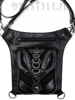 Czarna torba na biodro, nerka, Pocket belt "DRAGON HOLSTER BAG"-Restyle Fashion