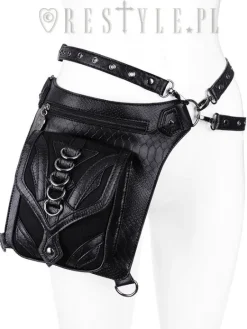 Czarna torba na biodro, nerka, Pocket belt 