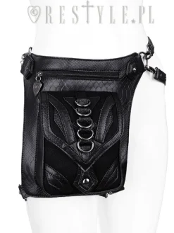 Czarna torba na biodro, nerka, Pocket belt 