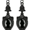 Czarne kolczyki Dark Mirror-Restyle Clearance