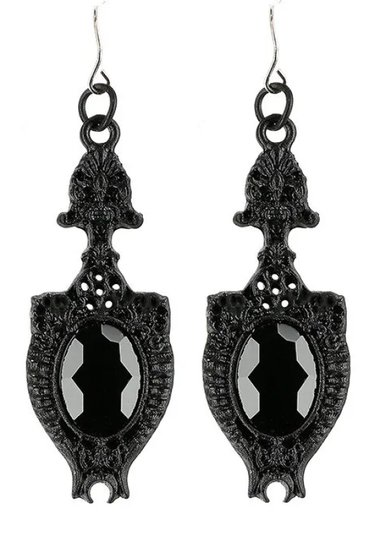 Czarne kolczyki Dark Mirror-Restyle Clearance