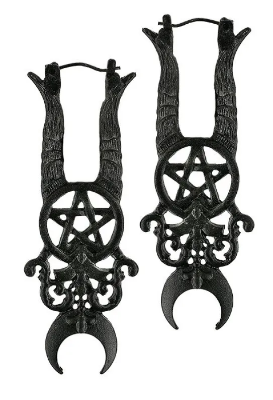 Czarne kolczyki MALEFICENT EARRINGS-Restyle Discount