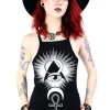 Czarny damski Top Third Eye-Restyle Sale